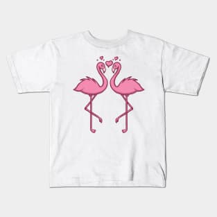 Flamingos Kawaii Kids T-Shirt